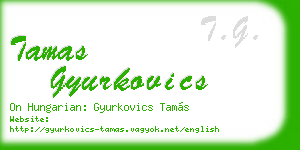 tamas gyurkovics business card
